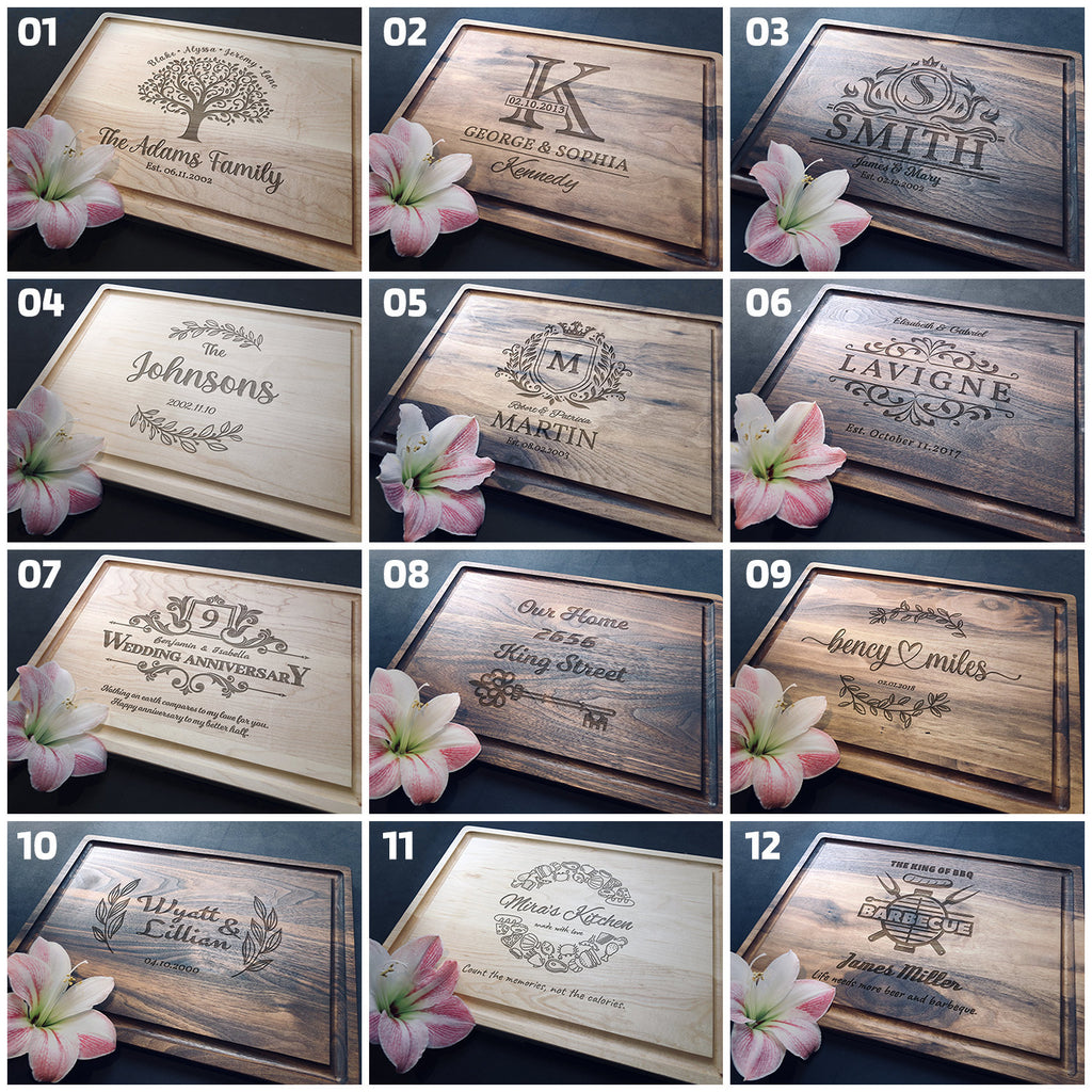 Personalized cutting board - Custom engraved