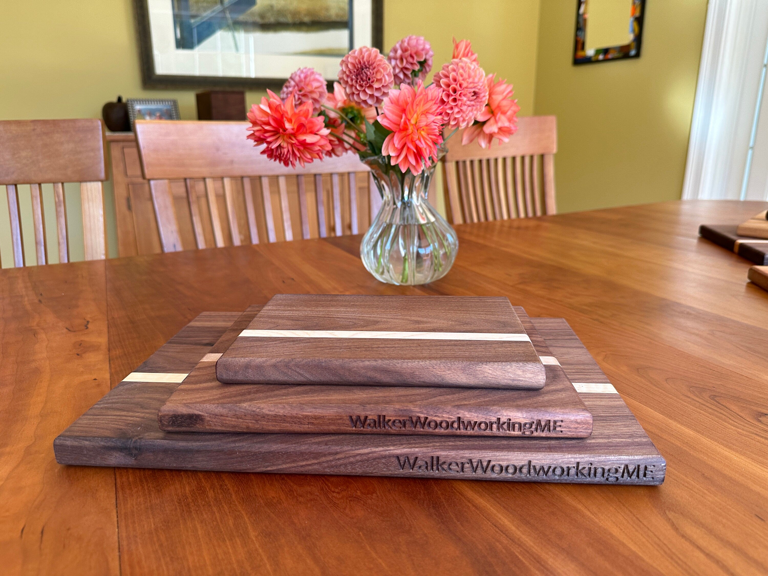 Set of Three Wooden Cutting Boards