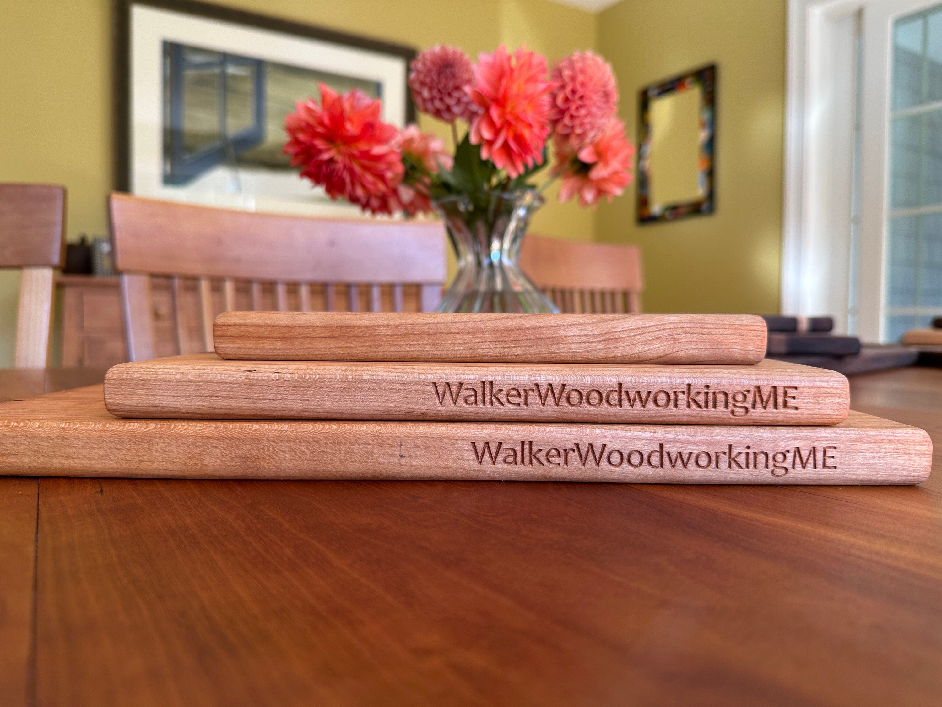 Set of Three Wooden Cutting Boards