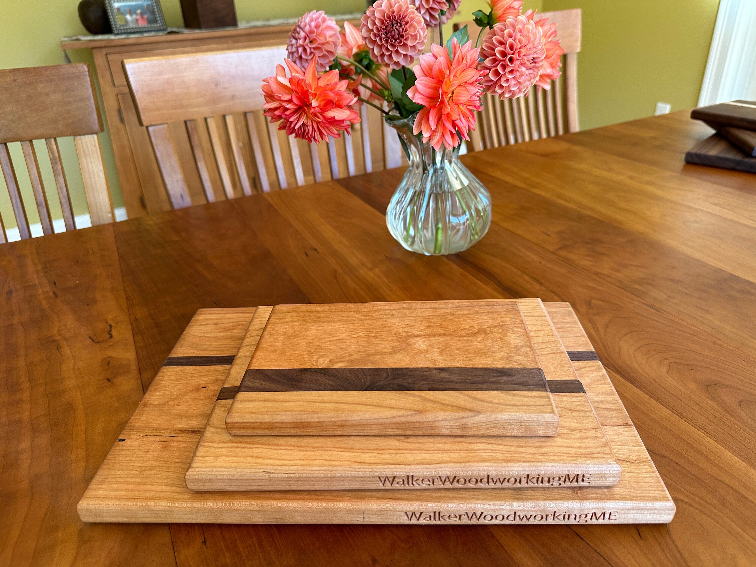 Set of Three Wooden Cutting Boards