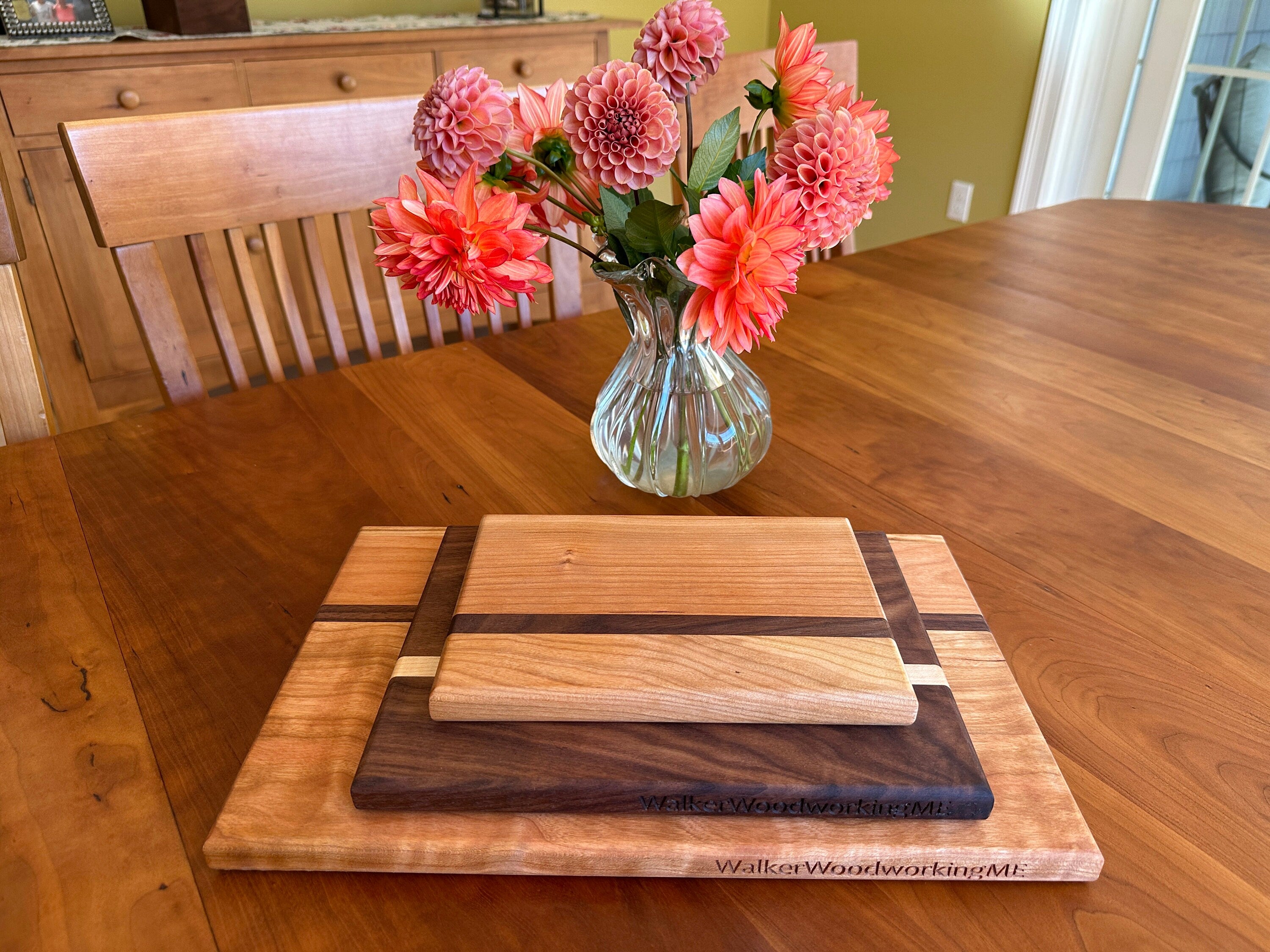Set of Three Wooden Cutting Boards