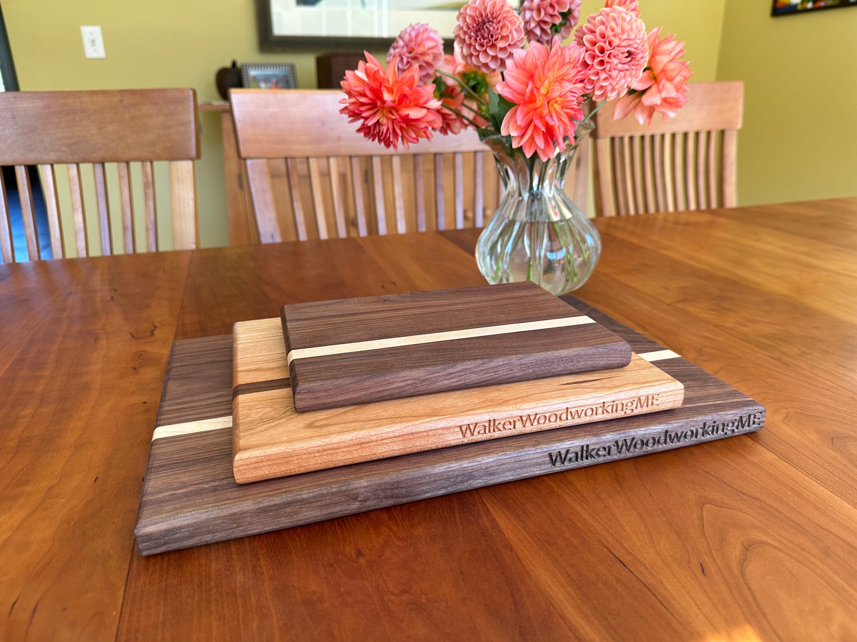Set of Three Wooden Cutting Boards