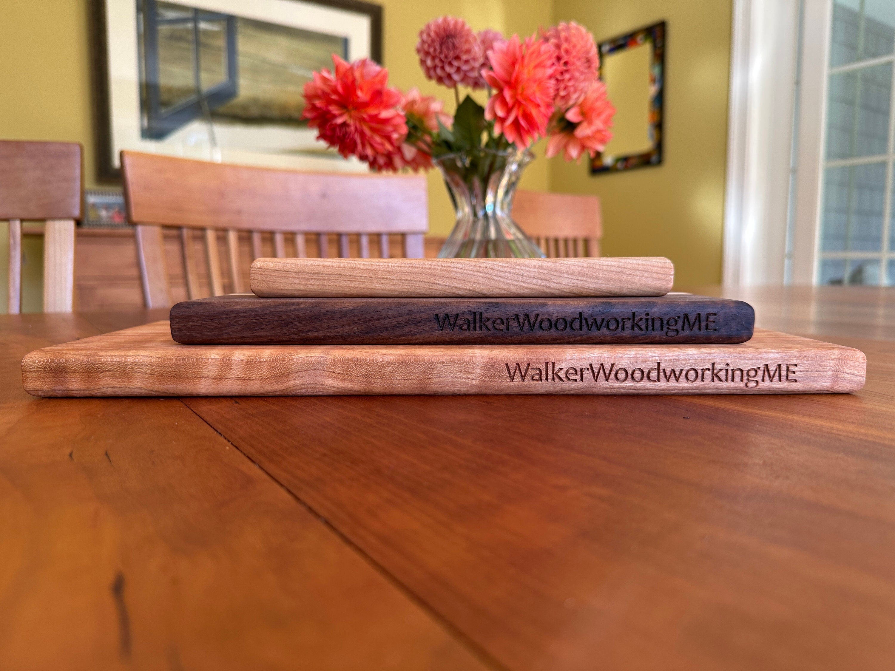 Set of Three Wooden Cutting Boards