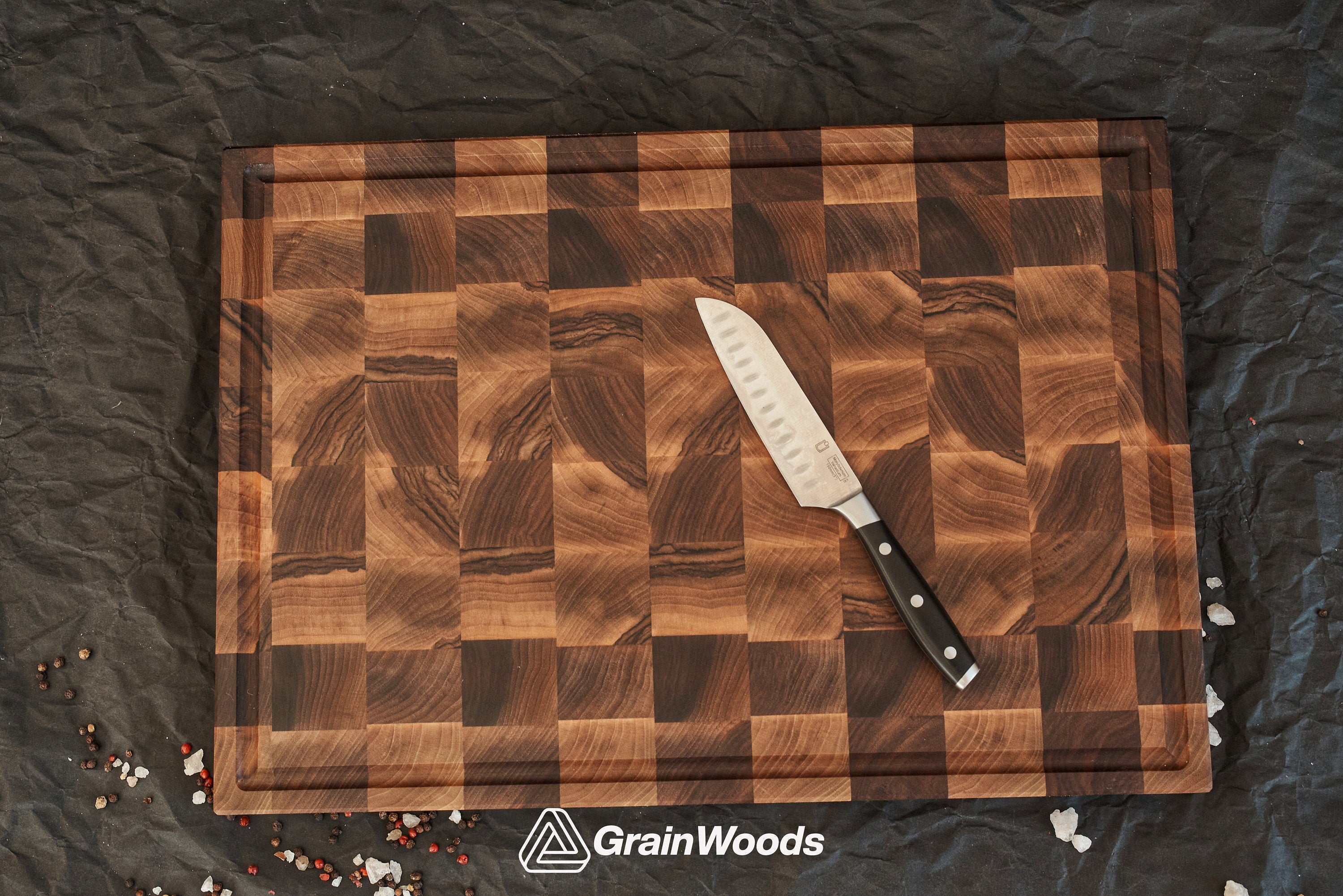 Personalized Double sided Walnut Cutting Board