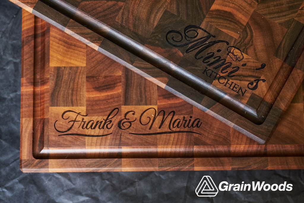 Personalized Double sided Walnut Cutting Board