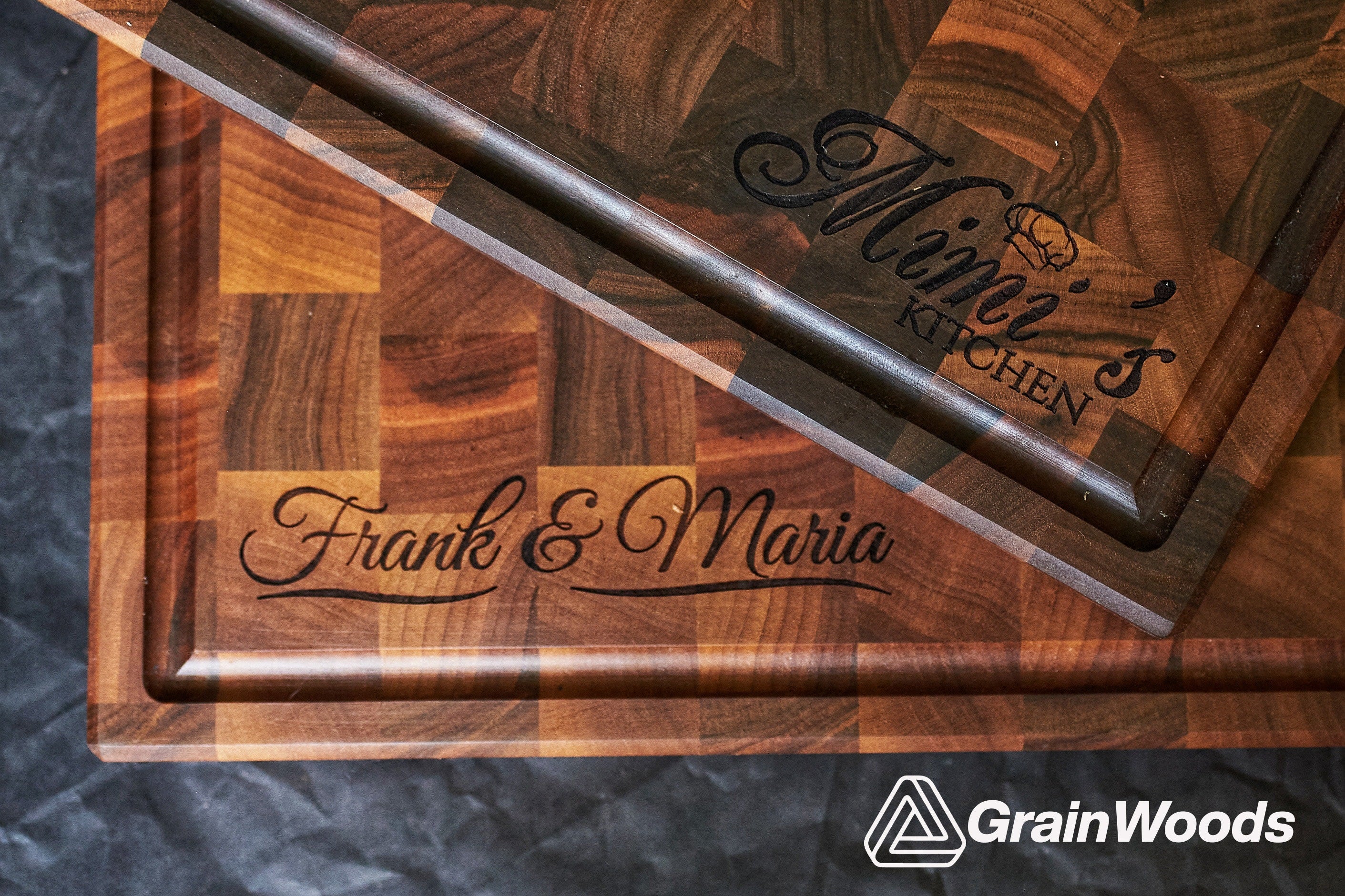 Personalized Double sided Walnut Cutting Board