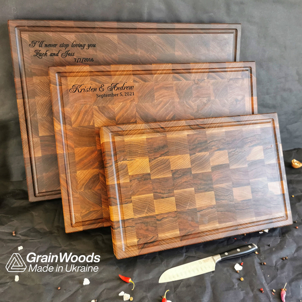 Personalized Double sided Walnut Cutting Board