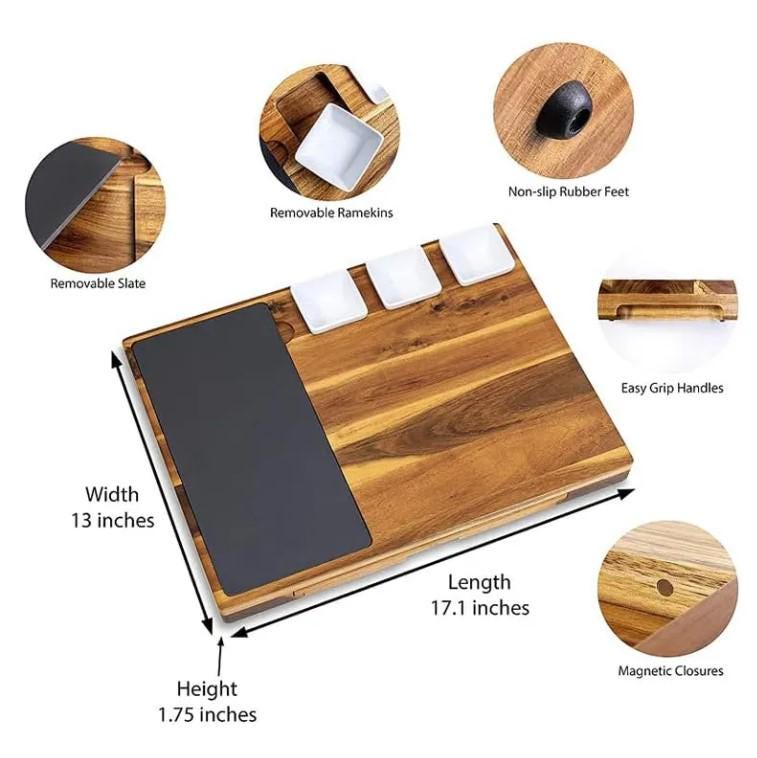 Personalized Anniversary Charcuterie Board Set