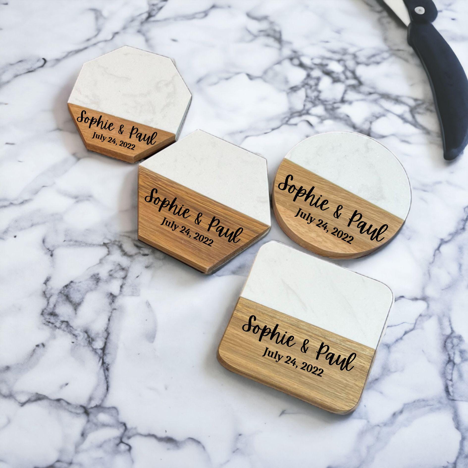 Personalized Anniversary Charcuterie Board Set