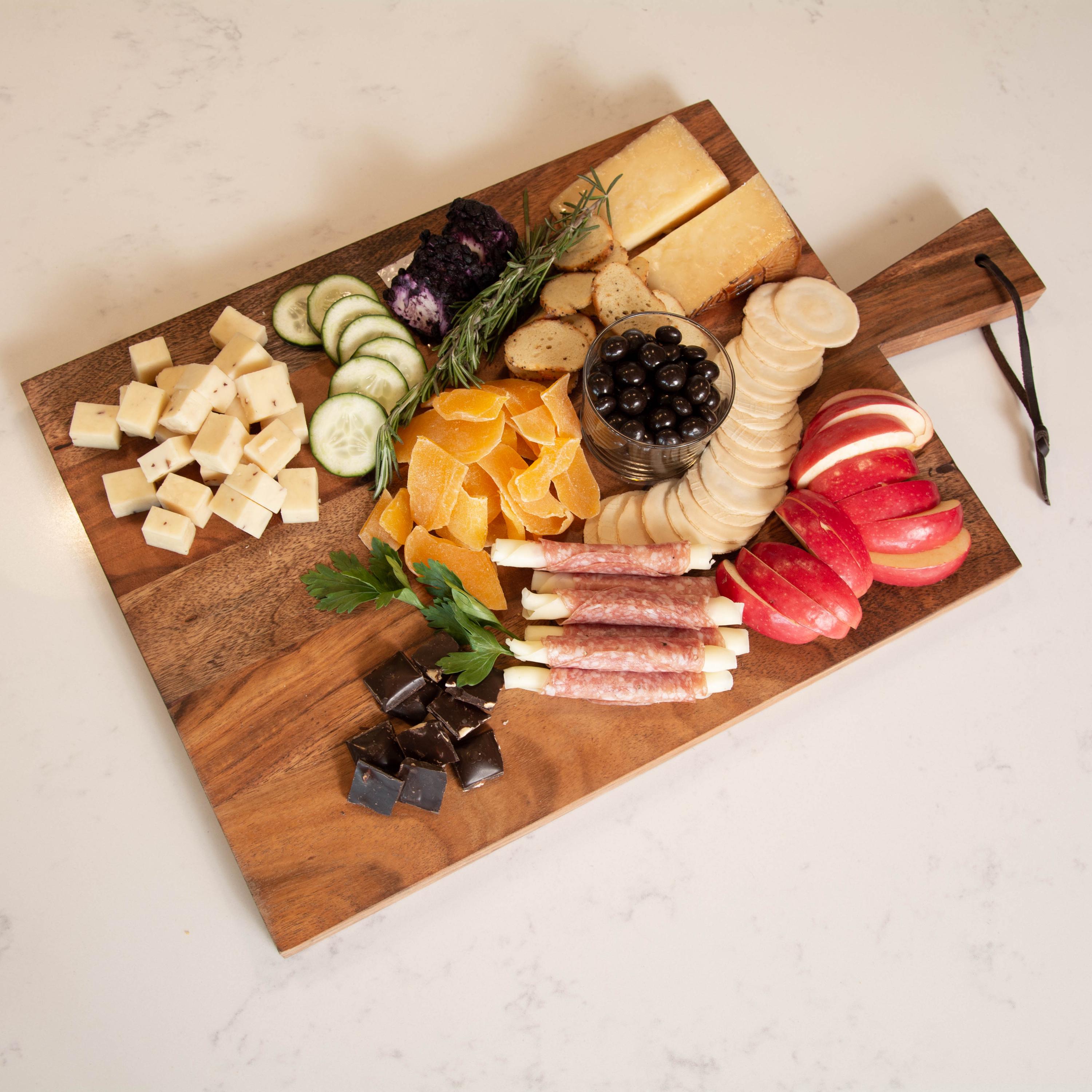 Handcrafted Acacia Wood Cutting Board - Rustic Serving Board