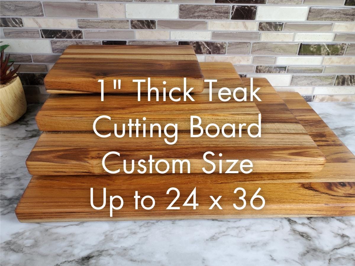 Custom Size Teak Wood Cutting Board