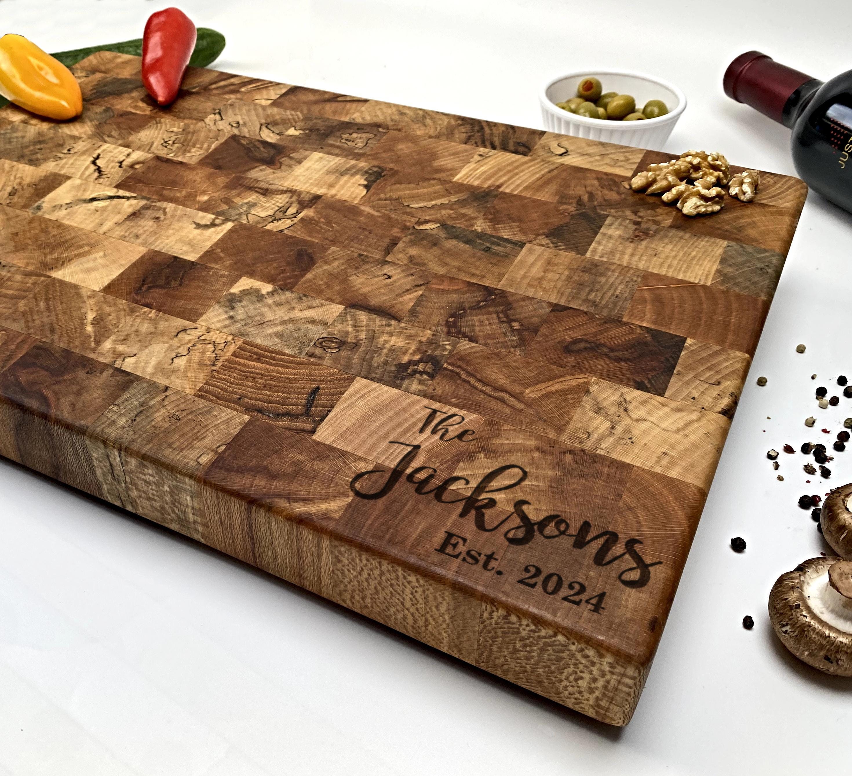 Walnut Cutting Board Personalized - Walnut Chopping Block