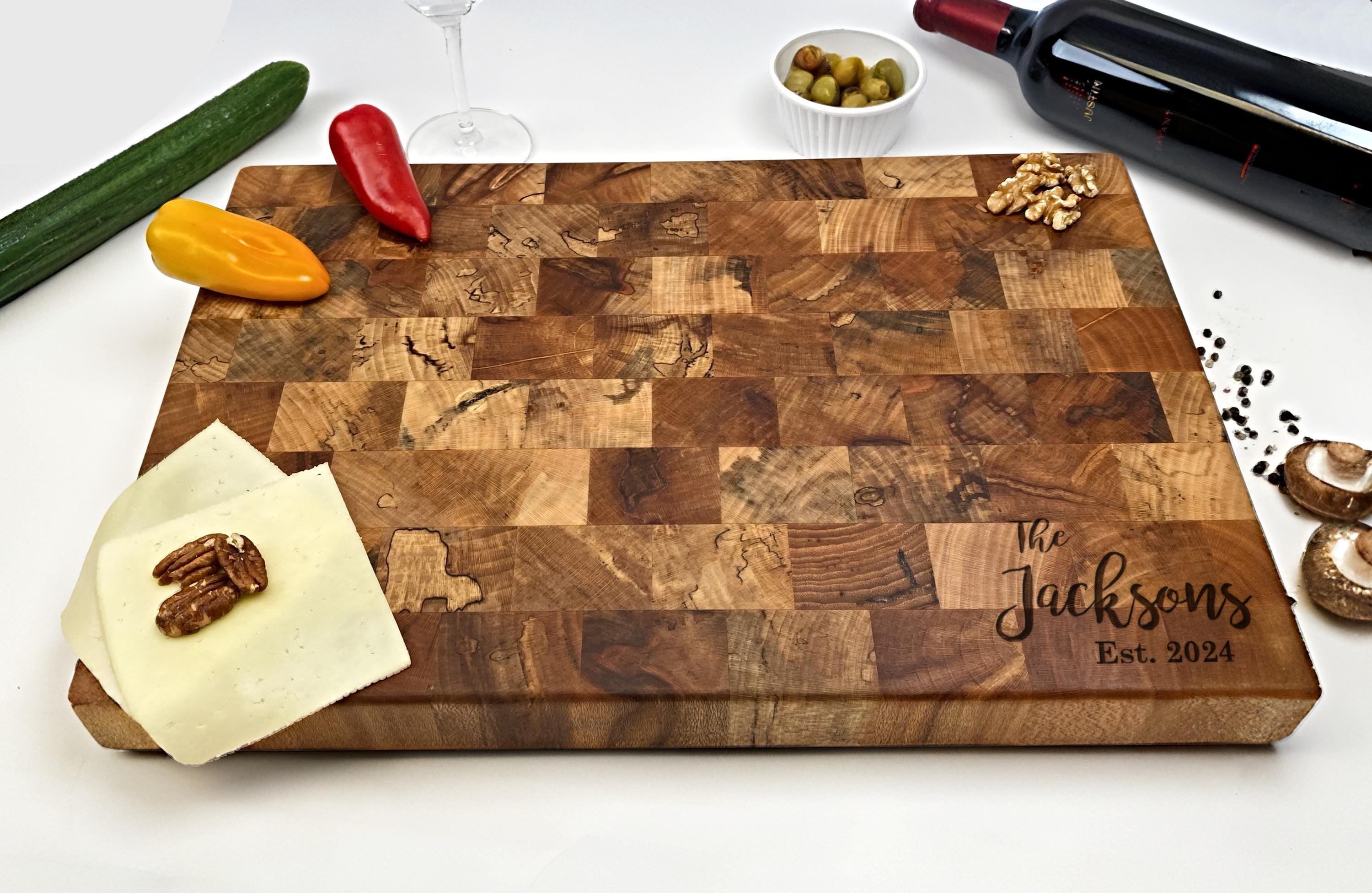 Personalized Cutting Board - End Grain Chopping Block