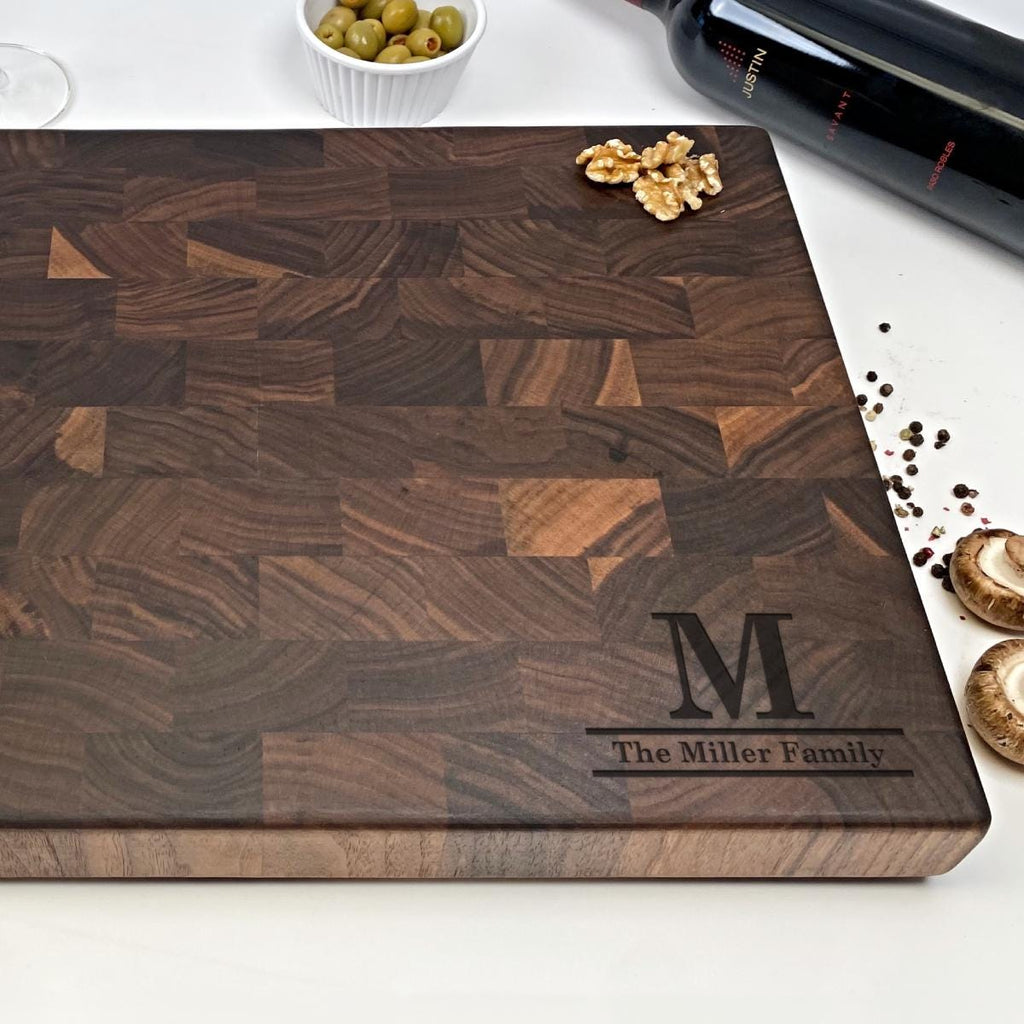 Personalized Cutting Board - End Grain Chopping Block