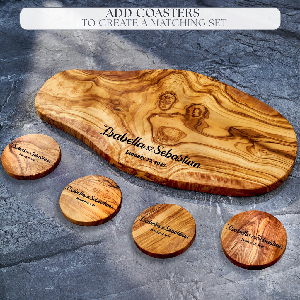 Personalized Charcuterie Board - Olive Wood Cutting Board