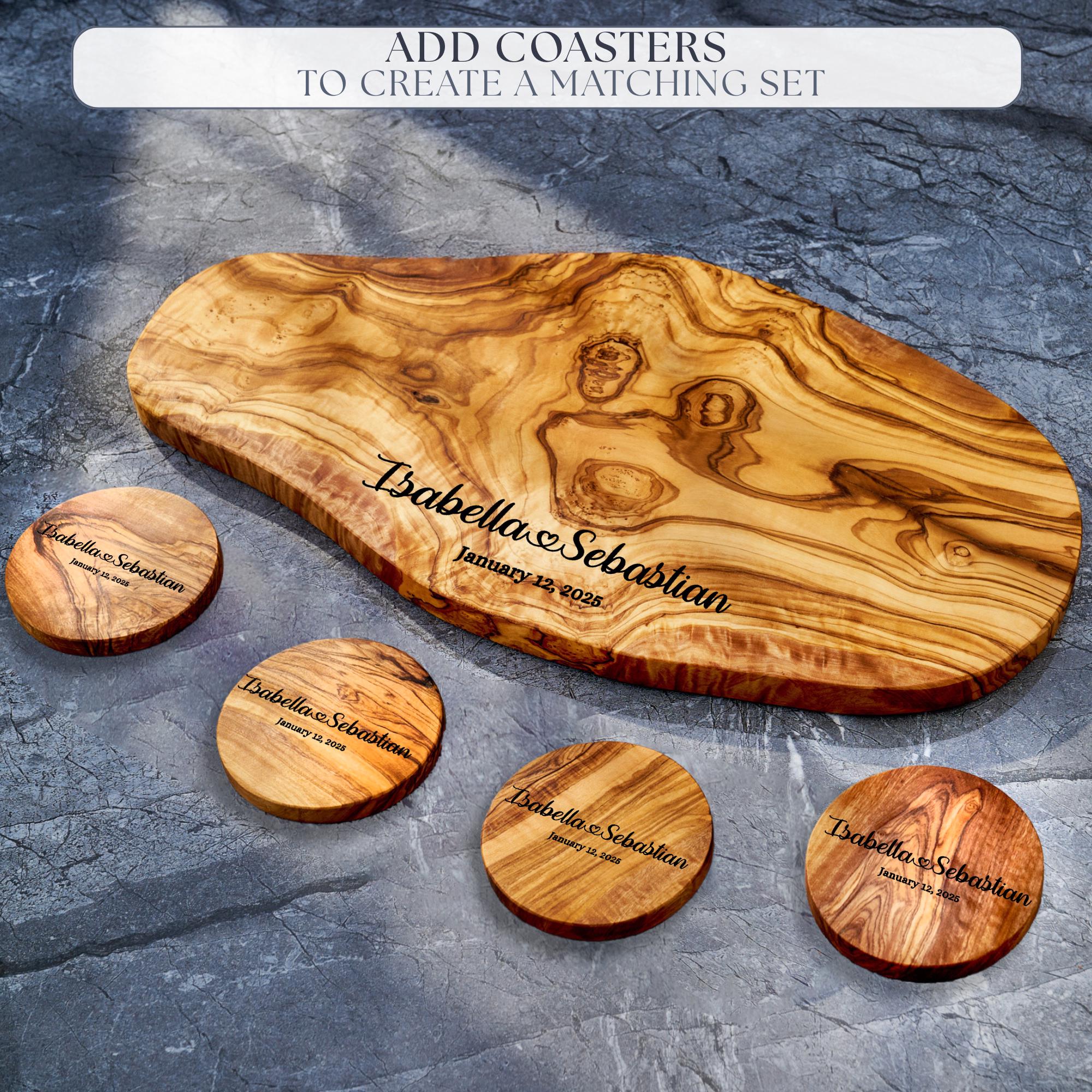 Personalized Charcuterie Board - Olive Wood Cutting Board