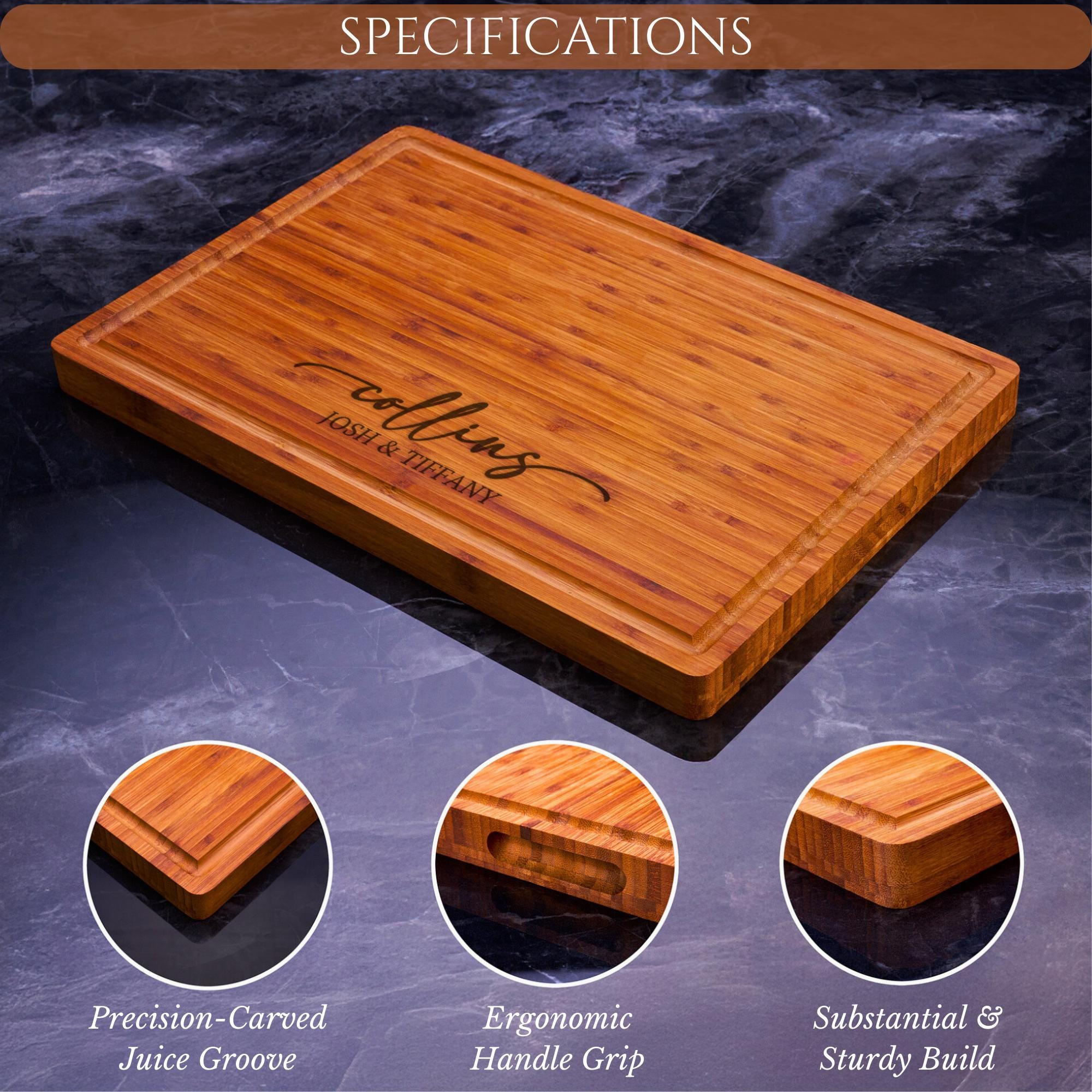 Personalized Cutting Board Engraved Cheese Board