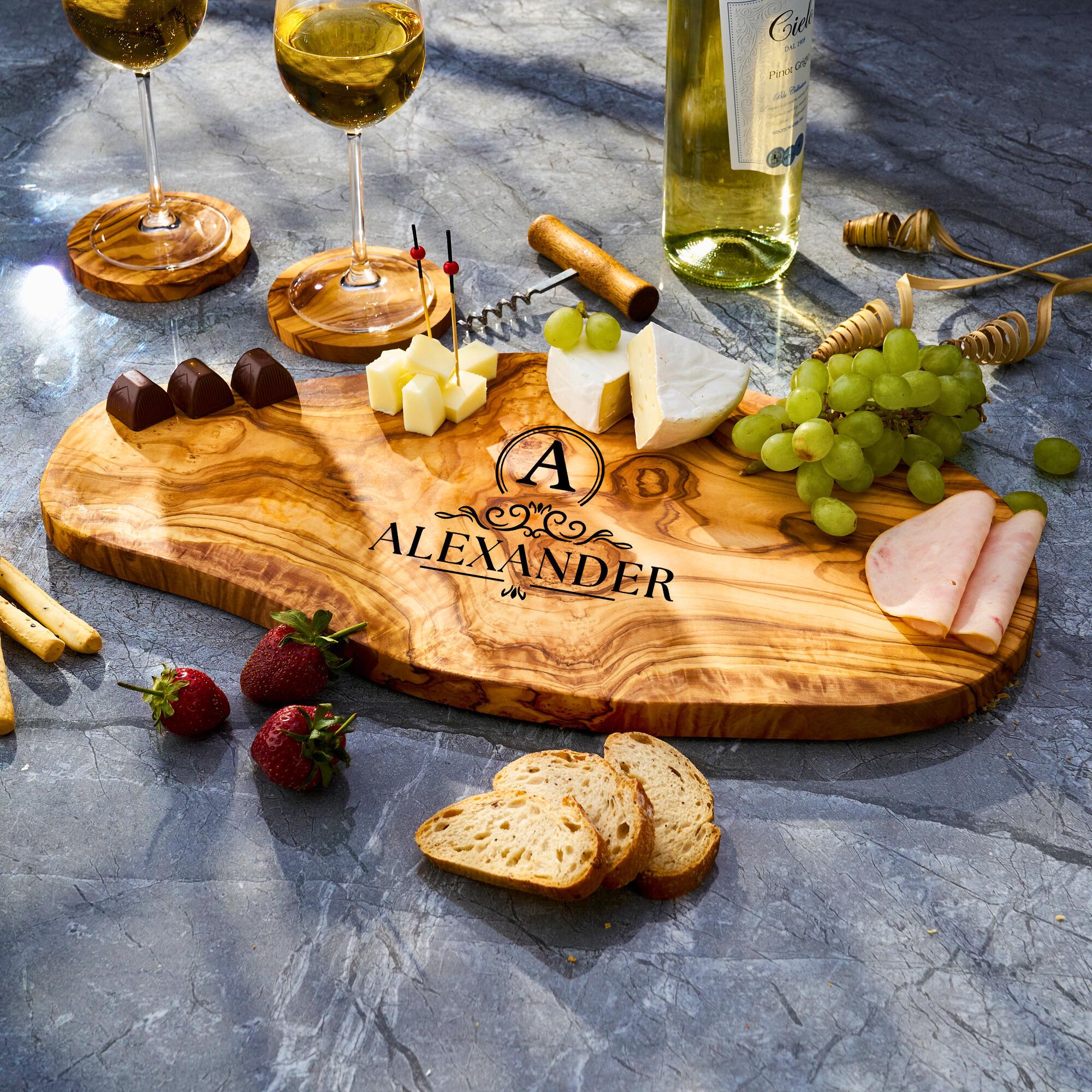 Personalized Charcuterie Board - Olive Wood Cutting Board