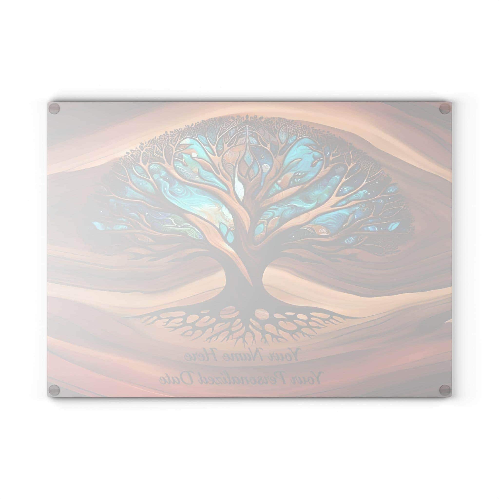 Personalized Charcuterie Board - Tree of Life Glass