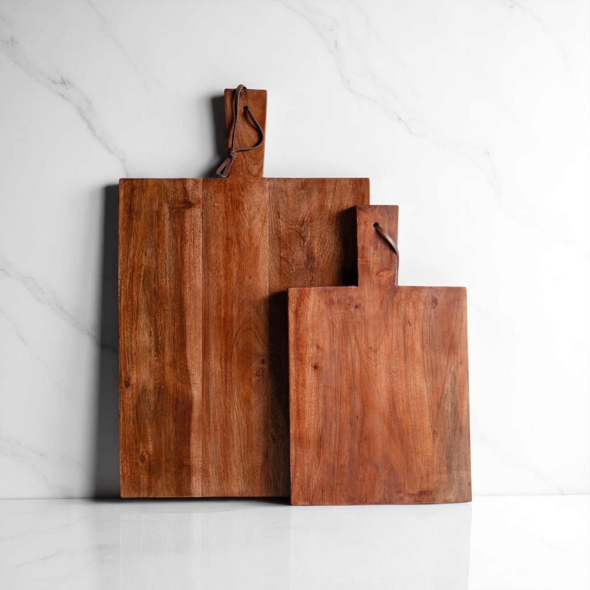Handcrafted Acacia Wood Cutting Board - Rustic Serving Board