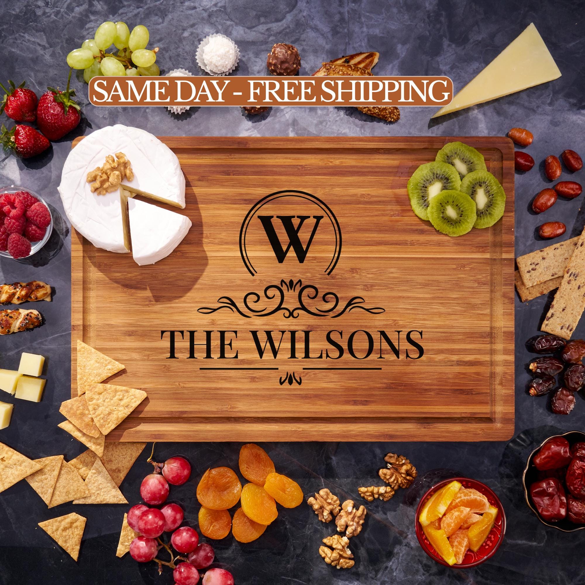 Personalized Cutting Board Engraved Cheese Board