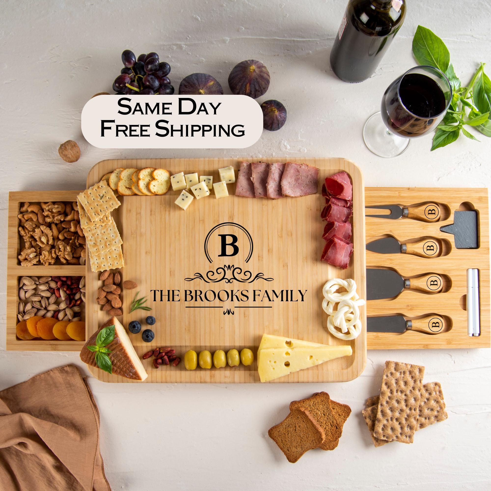 Personalized Charcuterie Board - Engraved Cheese Board