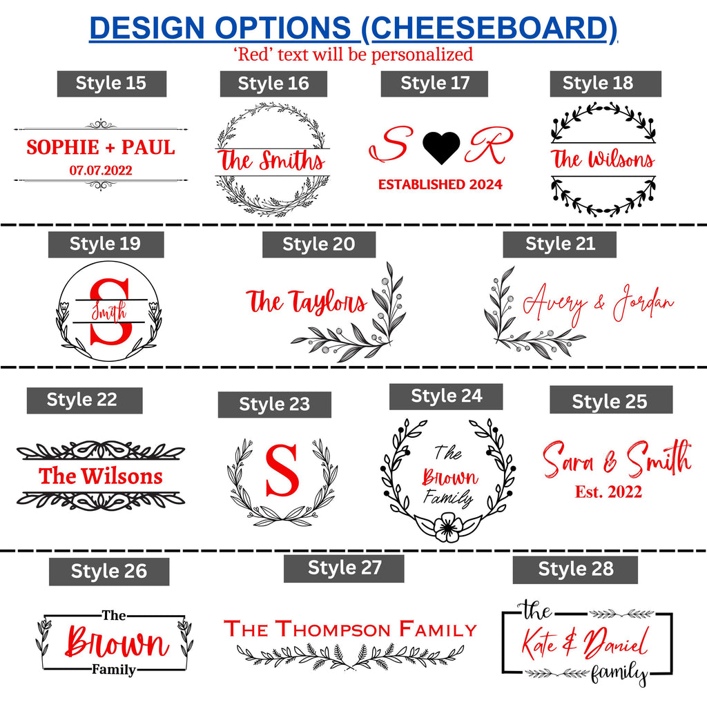 Personalized Anniversary Charcuterie Board Set