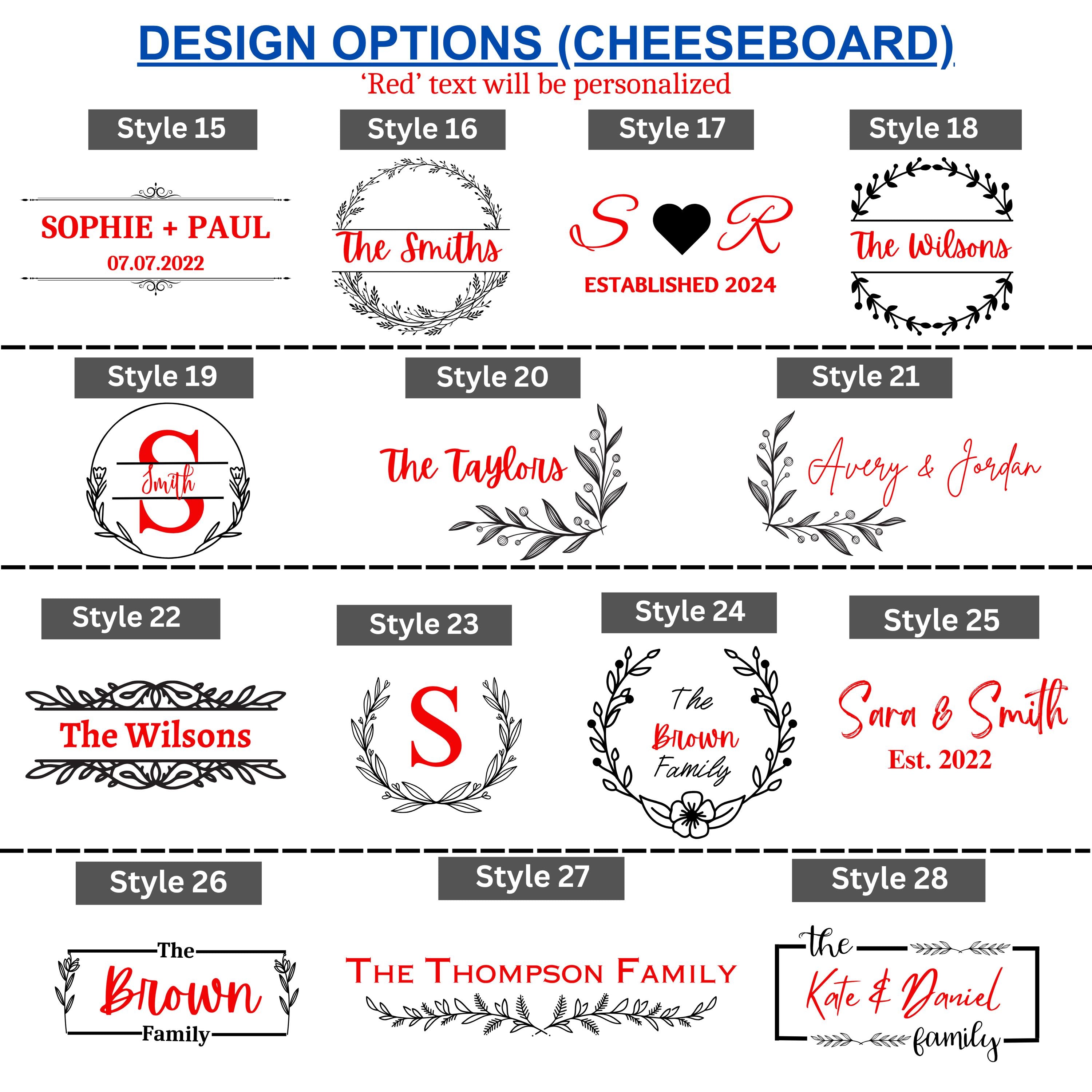 Personalized Anniversary Charcuterie Board Set