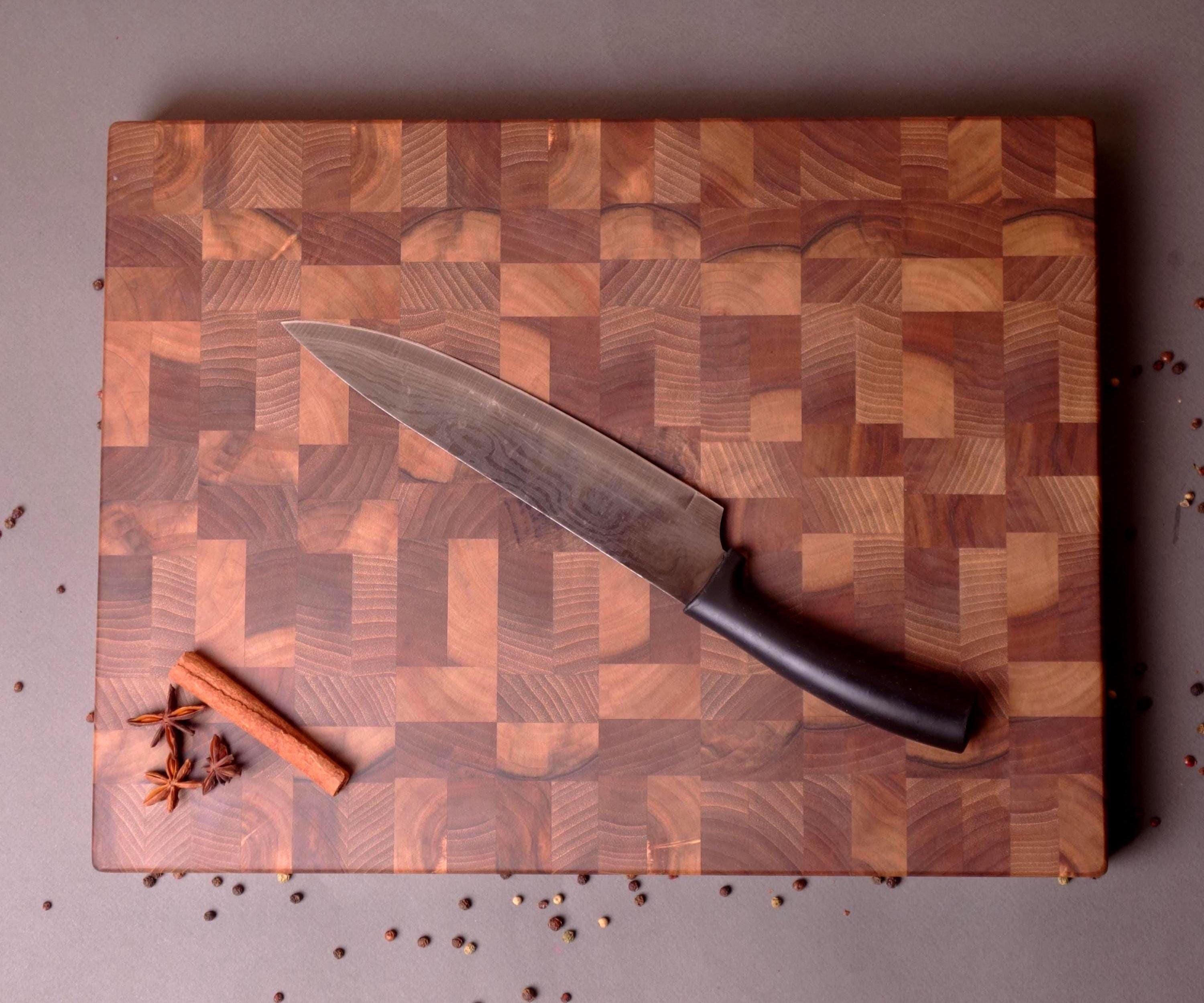 Handmade Reversible Walnut End Grain Cutting Board