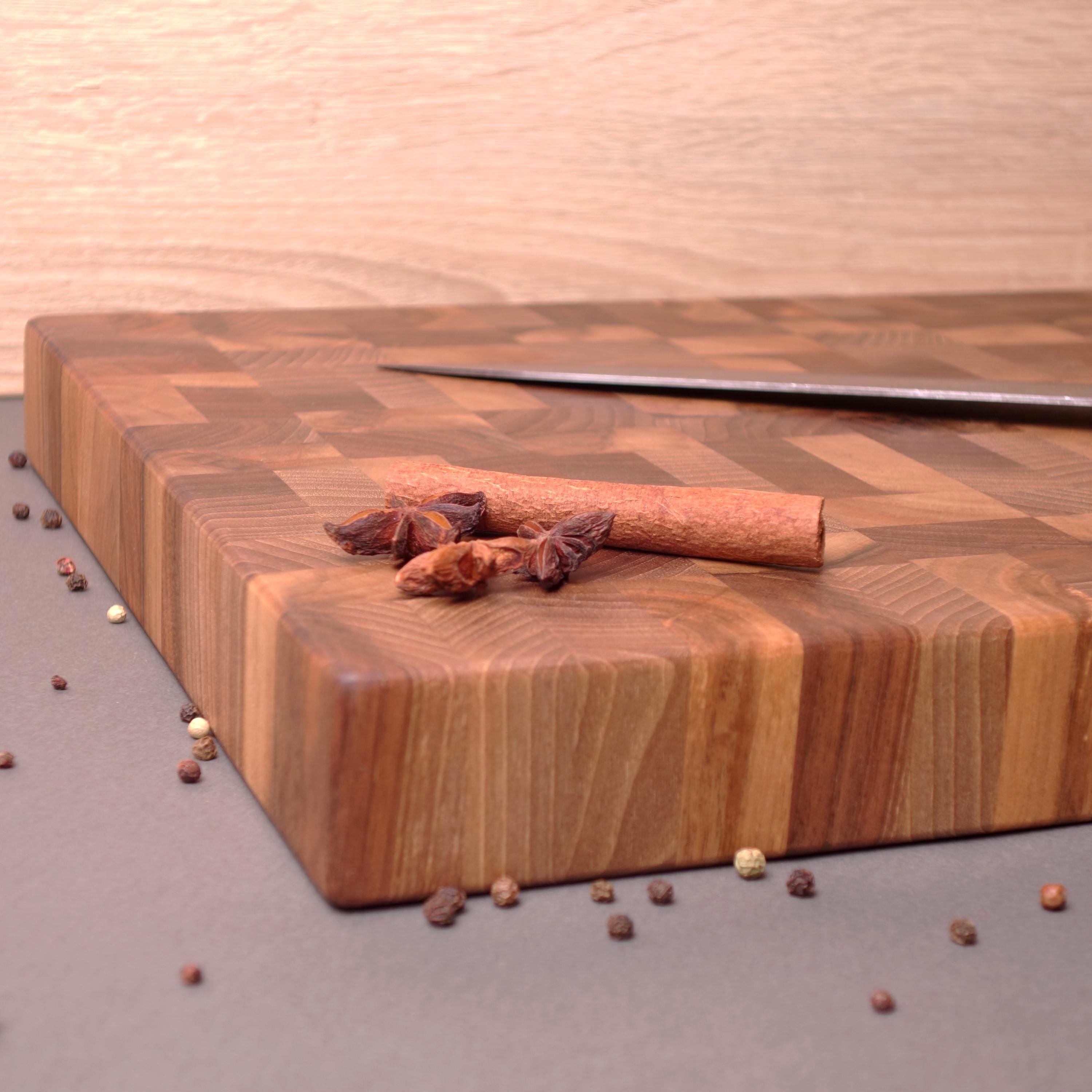 Handmade Reversible Walnut End Grain Cutting Board