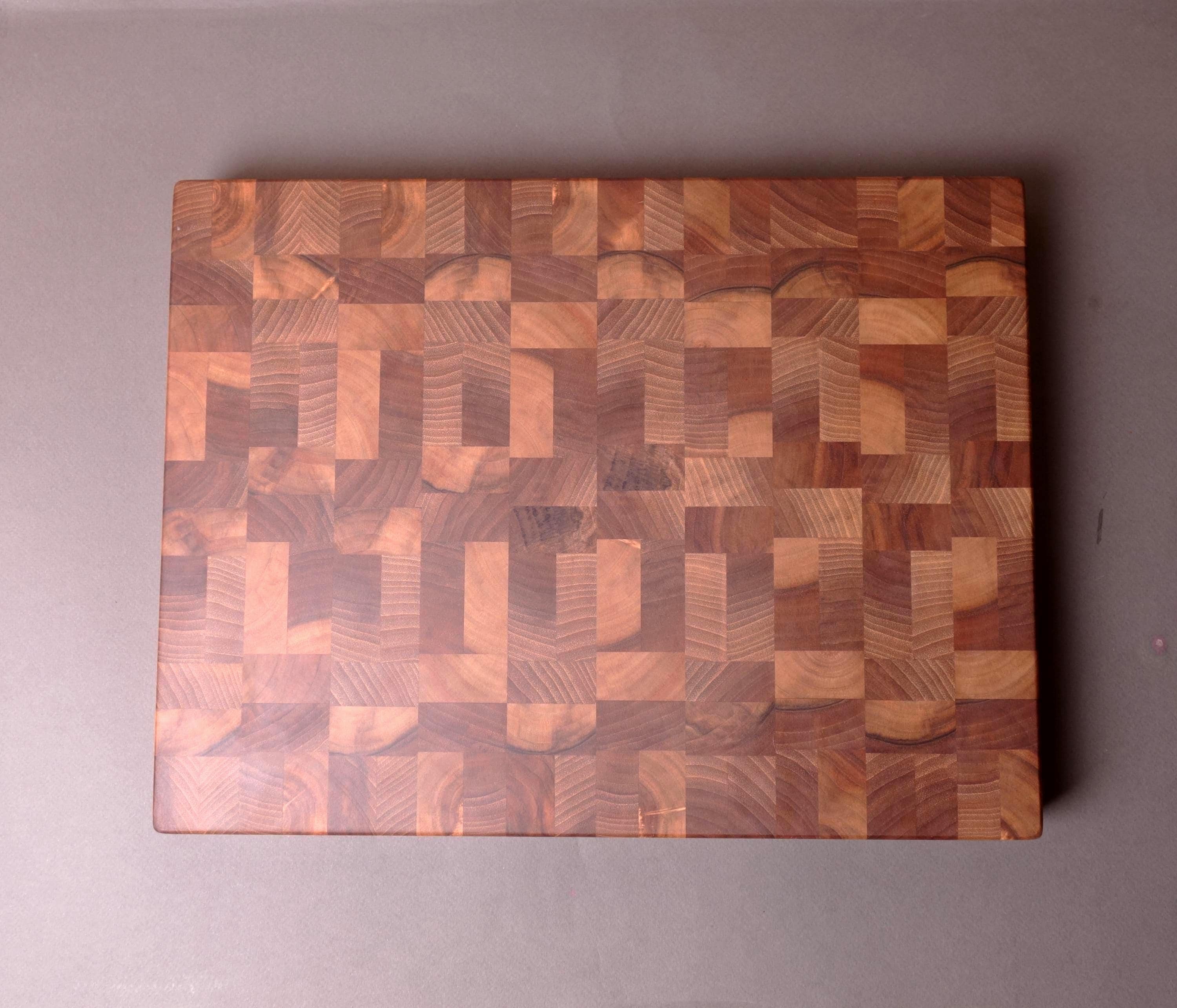 Handmade Reversible Walnut End Grain Cutting Board