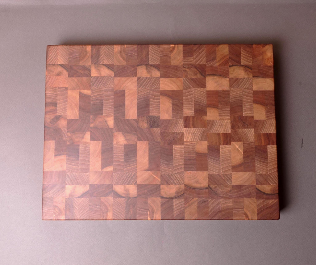 Handmade Reversible Walnut End Grain Cutting Board