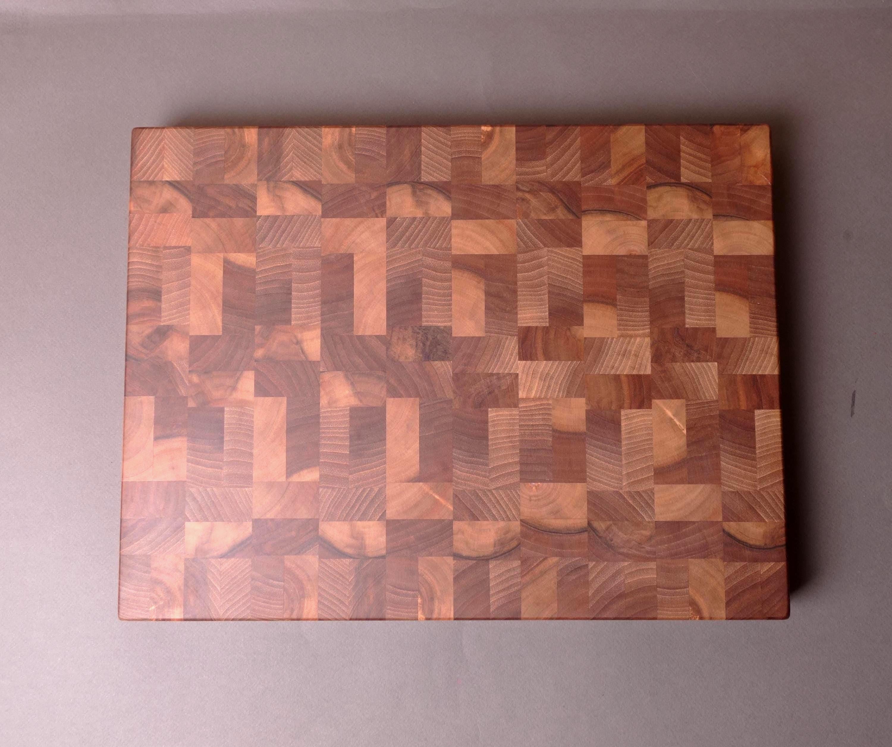 Handmade Reversible Walnut End Grain Cutting Board