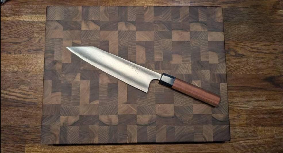Handmade Reversible Walnut End Grain Cutting Board