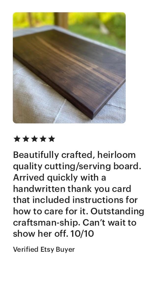 Extra Large Walnut Cutting or Serving Board